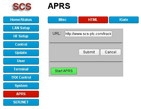 APRS HTML