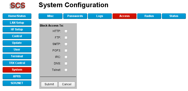 System Access Control