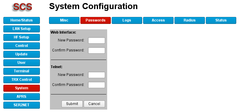 System Passwords