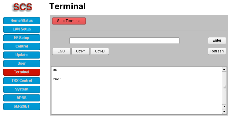 Terminal running