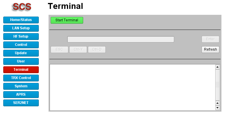 Terminal stopped