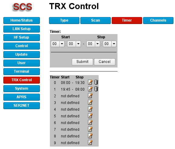 TRX Ctrl Timer