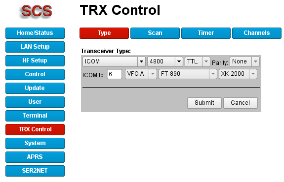 TRX Ctrl Type